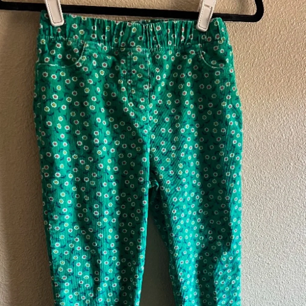 Boden Green Floral Corduroy Trousers size 13 yrs‎